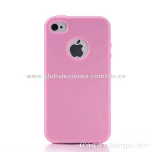 New Cell Phone Case for iPhone 4/4s, iPhone 5/5s with Logo Cutout